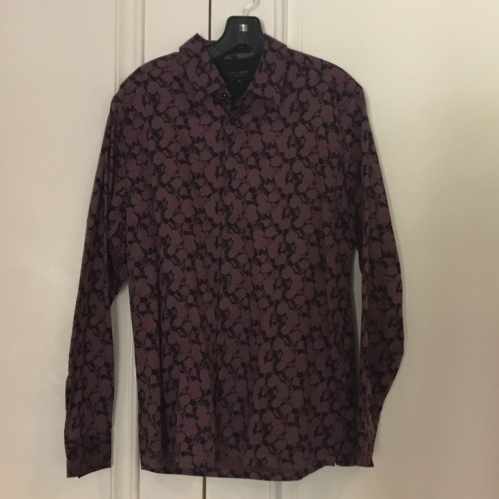 Ted Baker Purple Patterned Shirt